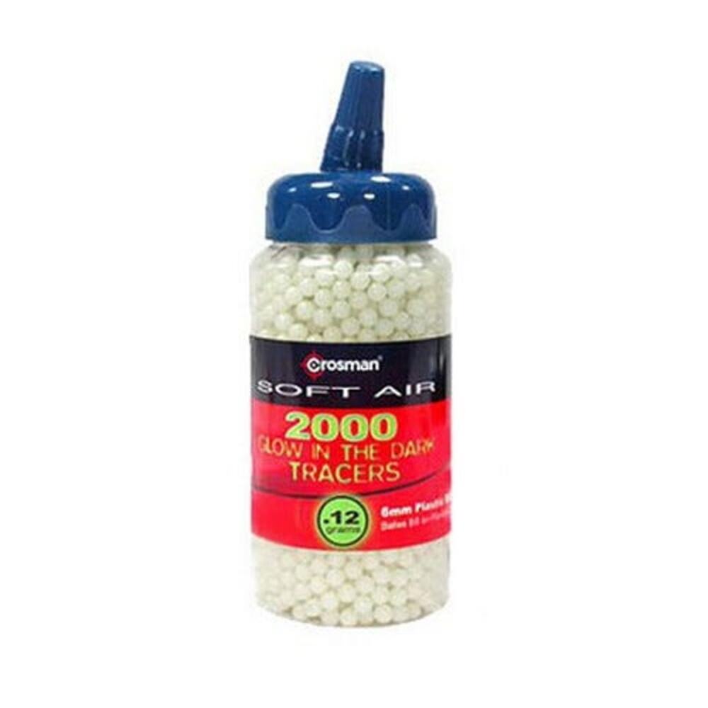 NEW Crosman Soft Air 2000 Glow in the Dark Tracers 6mm Plastic BB's .12 grams